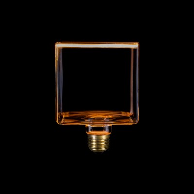 Bombilla LED Transparente Línea Ghost CRI 90 Cubo 4,5W 300Lm E27 2200K Regulable - G04