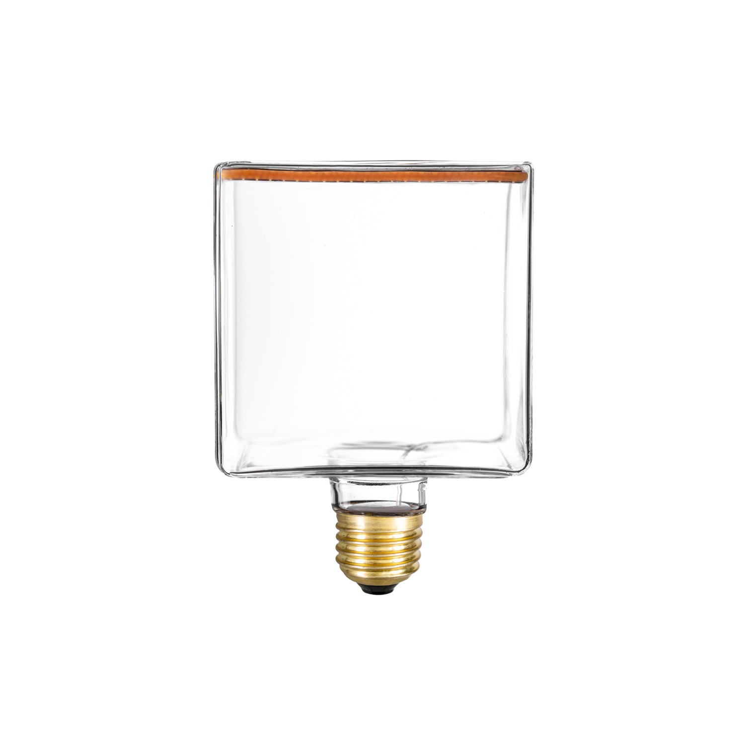 Bombilla LED Transparente Línea Ghost CRI 90 Cubo 4,5W 300Lm E27 2200K Regulable - G04