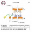 Kit de conexión WAGO compatible con cable 2x para Rosetón de 6 agujeros