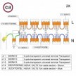 Kit de conexión WAGO compatible con cable 2x para Rosetón de 14 agujeros