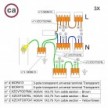 Kit de conexión WAGO compatible con cable 3x para Rosetón de 5 agujeros