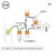 Kit de conexión WAGO compatible con cable 2x para mini rosetón de 1 agujero con interruptor