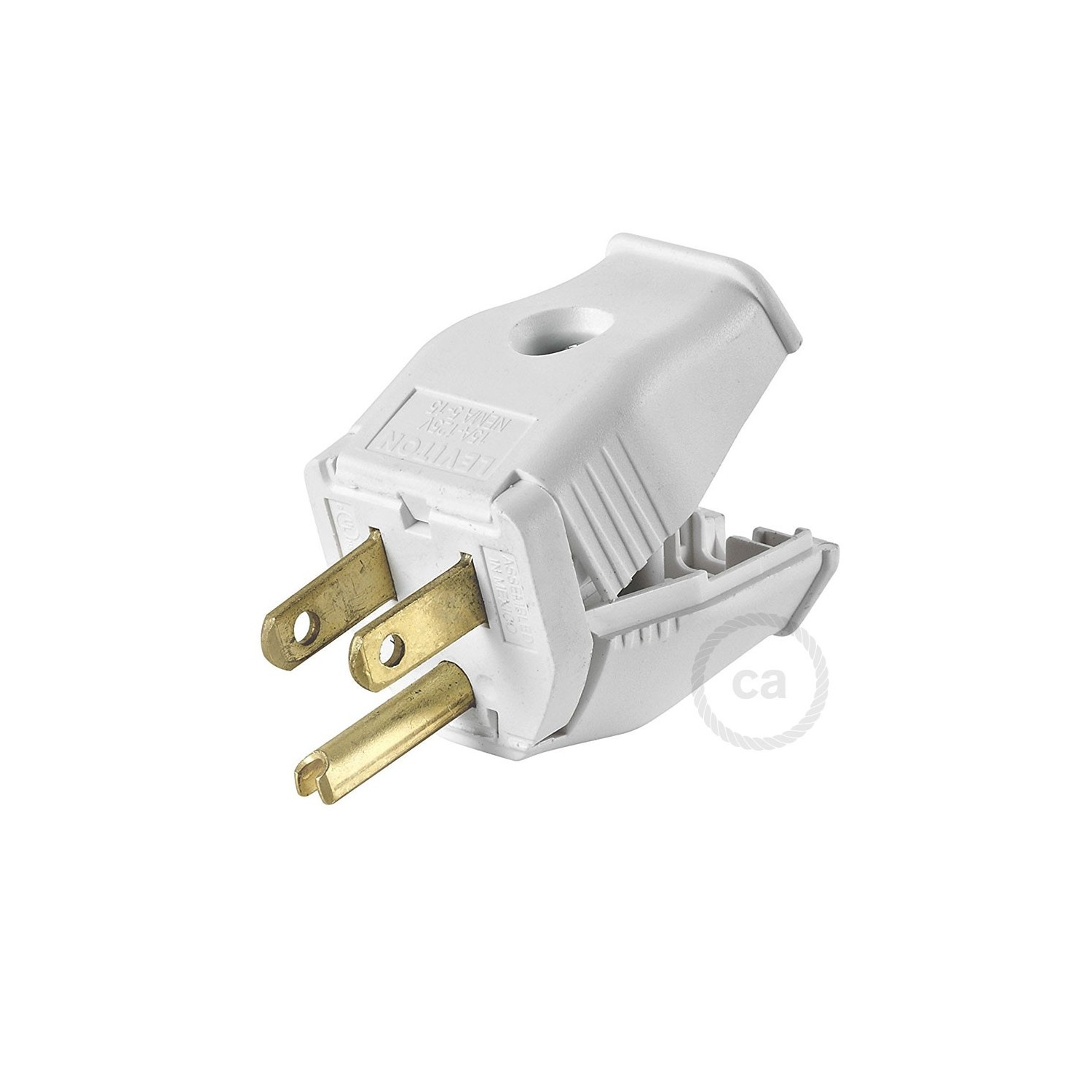 White 3-Prong Plug