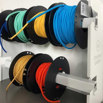 Display kit with logo for 8 reels of cable