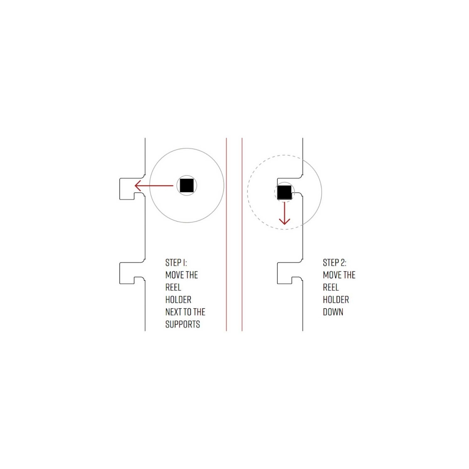 Display kit with logo for 8 reels of cable