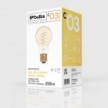 LED Golden Light Bulb Carbon Line Curved Spiral Filament Drop A60 4W 250Lm E27 1800K Dimmable - C03