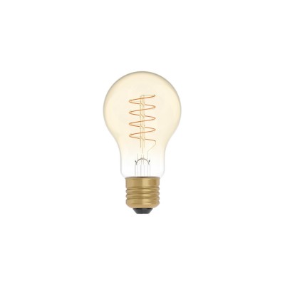 LED Golden Light Bulb Carbon Line Curved Spiral Filament Drop A60 4W 250Lm E27 1800K Dimmable - C03