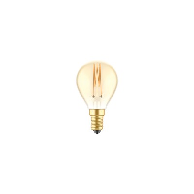 LED Golden Light Bulb Carbon Line Filament Cage Mini Globe G45 3,4W 300Lm E14 2700K Dimmable - C52