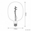 Bombilla LED Dorada Ellipse 170 8,8W 806Lm E27 2200K Regulable - H04