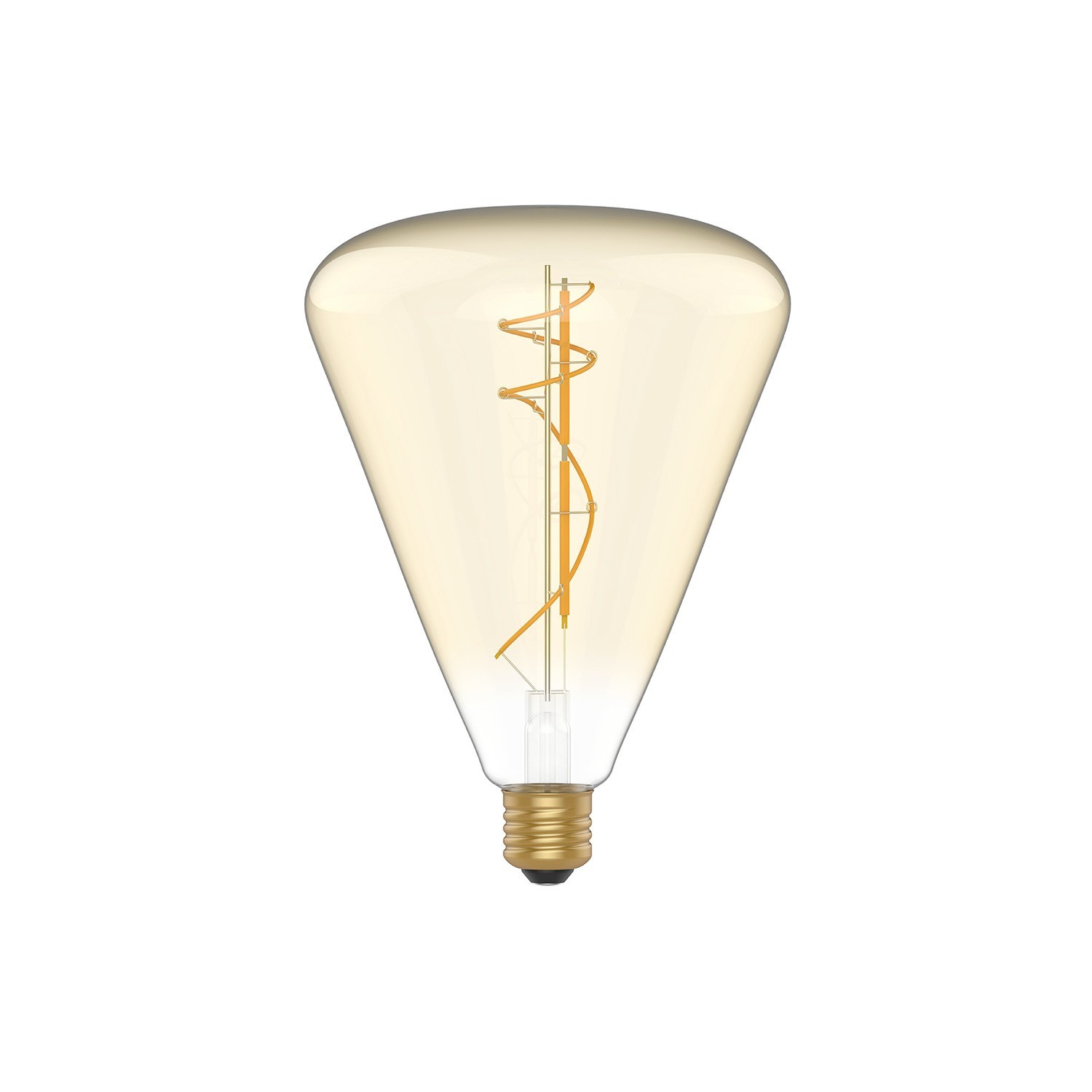 Bombilla LED Dorada Cone 140 8,8W 806Lm E27 2200K Regulable - H06