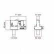 Powergear adapter for 3 phase circuit tracks - for suspension