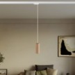 Track pendant lamp with textile cable and Tub-E14