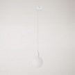 Track pendant lamp with coloured porcelain finish