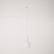 Track pendant lamp with coloured porcelain finish