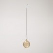 Classic track pendant lamp with porcelain finish