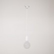 Silicone track pendant lamp with textile cable