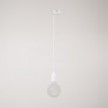 Silicone track pendant lamp with textile cable