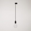 Silicone track pendant lamp with textile cable