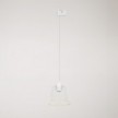 Suspension lamp with transparent cone Ghost bulb for tracks