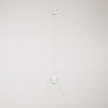 Suspension lamp with transparent cone Ghost bulb for tracks