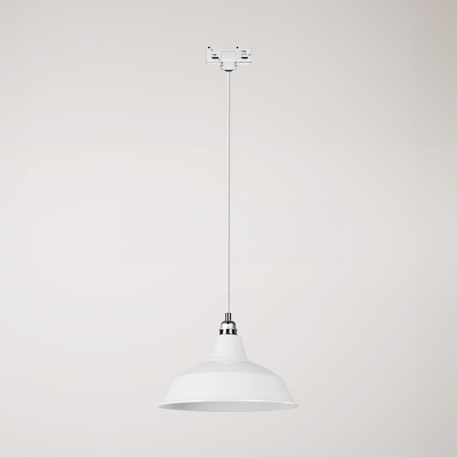 Bistrot pendant lamp with track shade