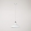 Bistrot pendant lamp with track shade