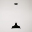 Bistrot pendant lamp with track shade