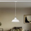 Bistrot pendant lamp with track shade