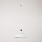 Bistrot pendant lamp with track shade