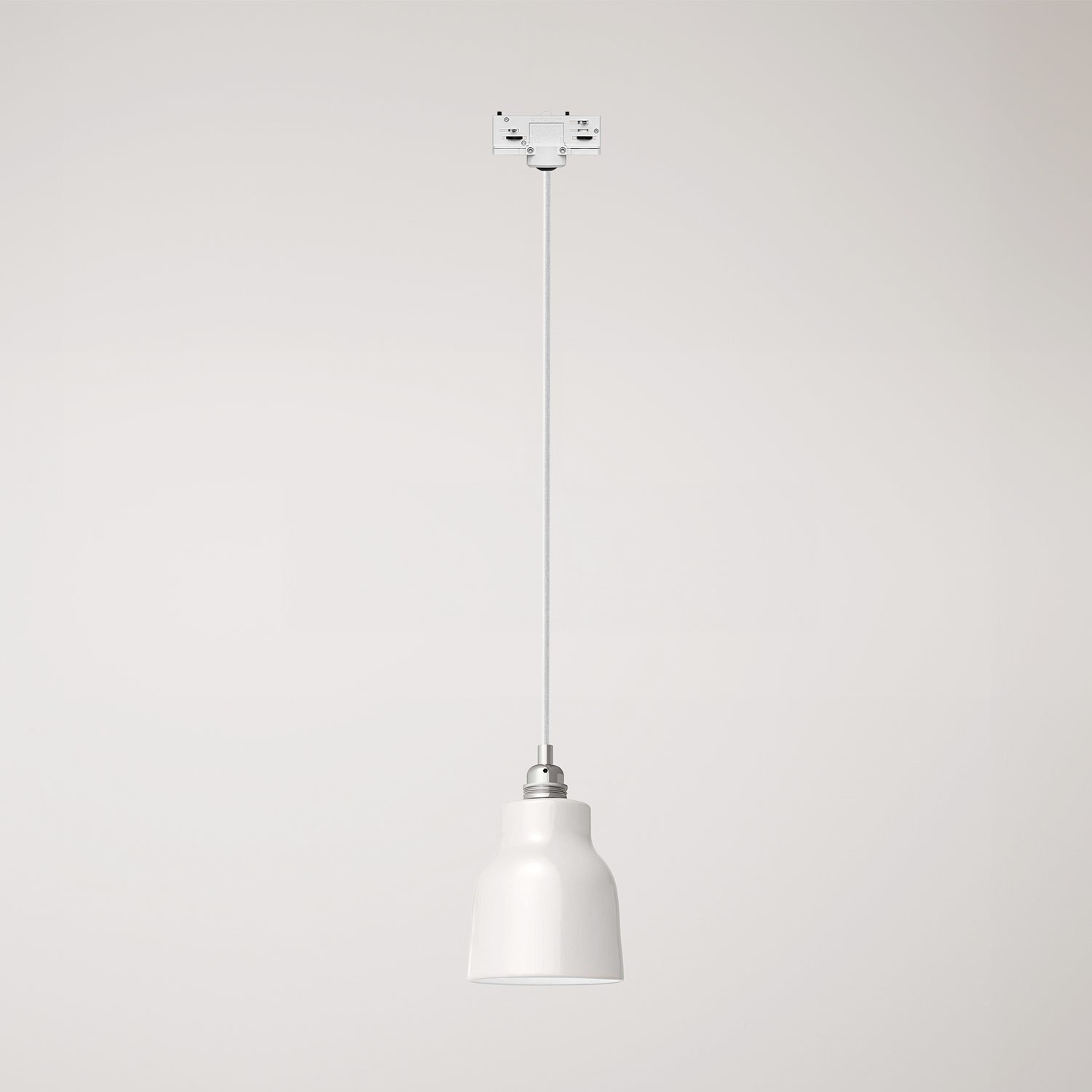 Pendant lamp with shade Vaso and track adapter