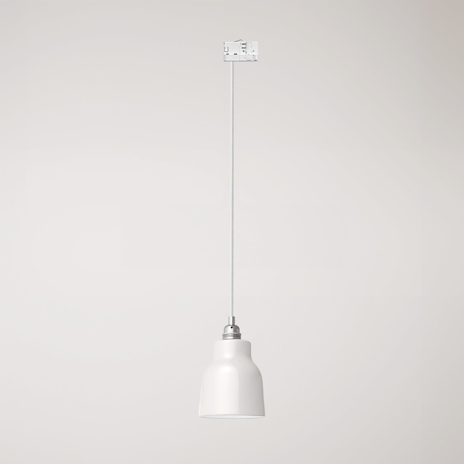 Pendant lamp with shade Vaso and track adapter