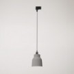 Pendant lamp with shade Vaso and track adapter