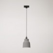 Pendant lamp with shade Vaso and track adapter