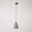 Pendant lamp with shade Vaso and track adapter