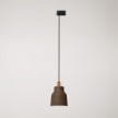 Pendant lamp with shade Vaso and track adapter