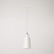 Pendant lamp with Bottiglia shade and track adapter