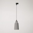 Pendant lamp with Bottiglia shade and track adapter