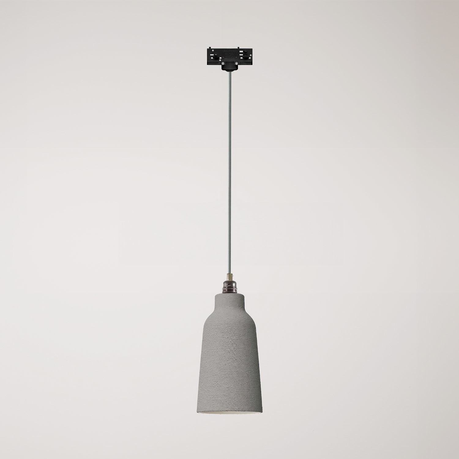 Pendant lamp with Bottiglia shade and track adapter