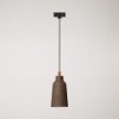 Pendant lamp with Bottiglia shade and track adapter