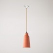 Pendant lamp with Bottiglia shade and track adapter