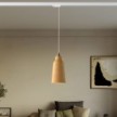 Pendant lamp with Bottiglia shade and track adapter