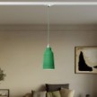 Pendant lamp with Bottiglia shade and track adapter