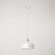 Suspension lamp with Coppa shade and track adapter