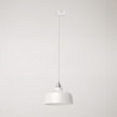 Suspension lamp with Coppa shade and track adapter