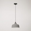 Suspension lamp with Coppa shade and track adapter