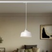 Suspension lamp with Coppa shade and track adapter