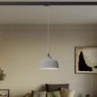 Suspension lamp with Coppa shade and track adapter