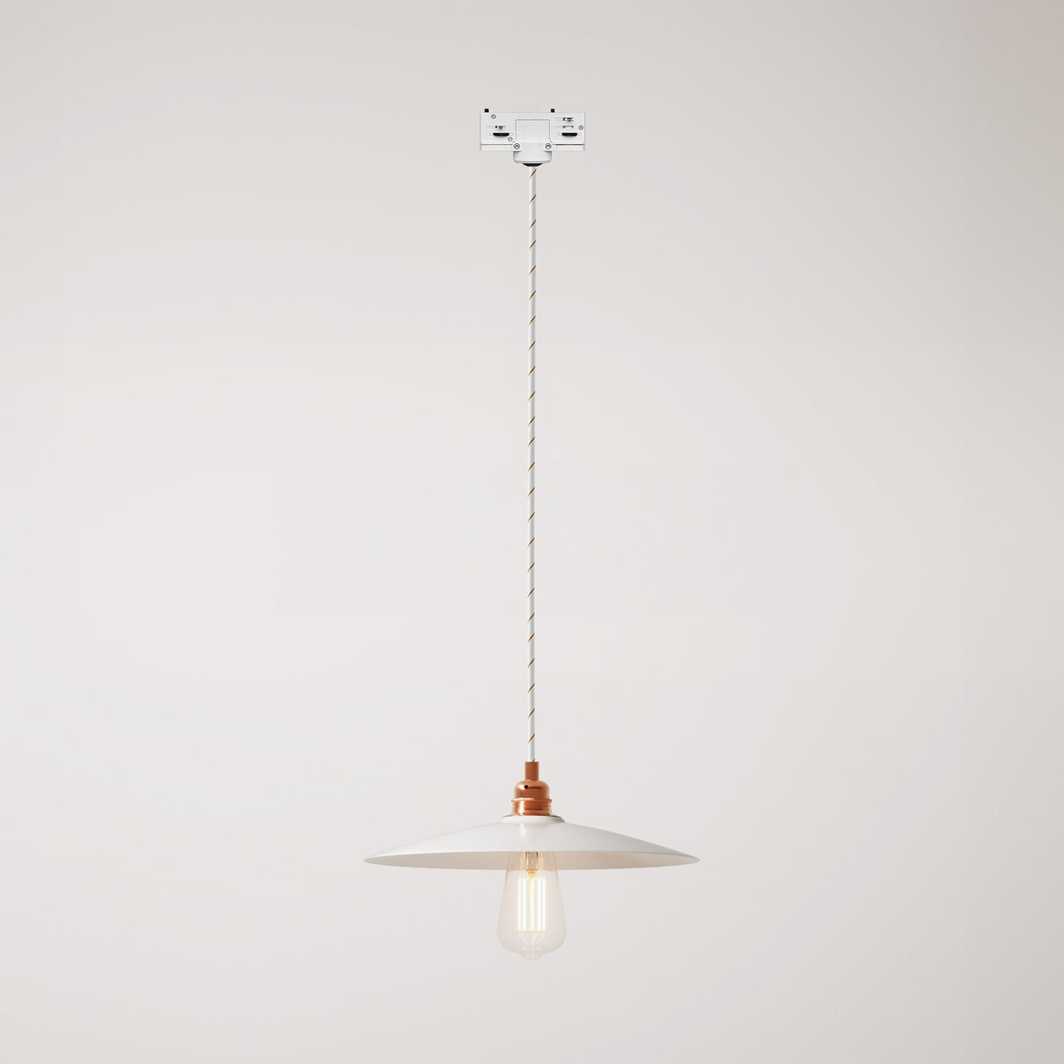 Suspension lamp with with ceramic shade Piatto