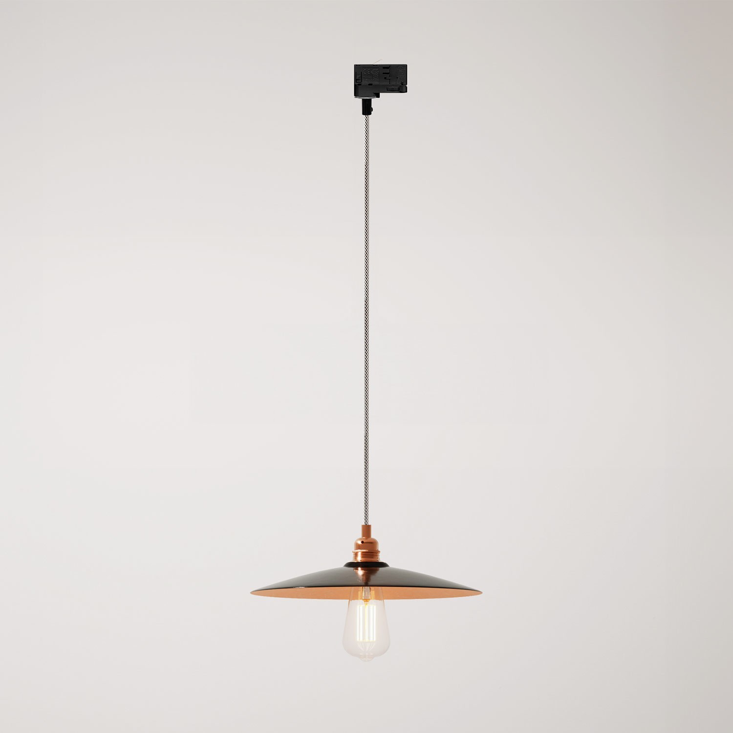 Suspension lamp with with ceramic shade Piatto