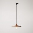 Suspension lamp with with ceramic shade Piatto